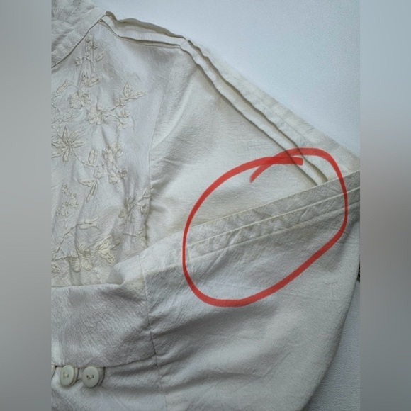 April Cornell Embroidered Indian Cotton Long Sleeve Dress Womens Small - Picture 11 of 15